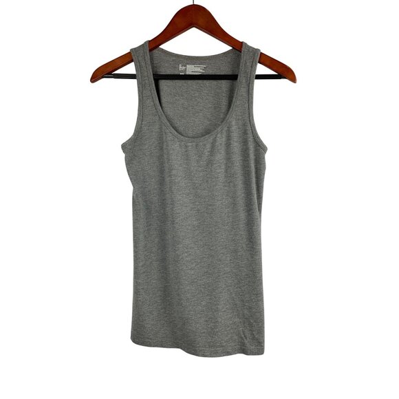 FeiNa Womens Gray Tank Top M/Cotton & Modal Blend/Made In Thailand - Picture 1 of 3